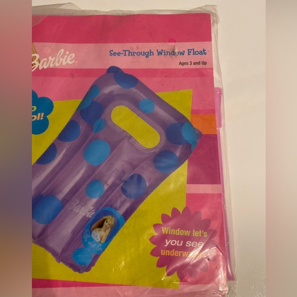 Barbie Pool Inflatable- Pool Float- Inflatable Raft-Swimming. See Through Window - Picture 4 of 6
